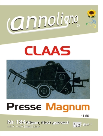CLAAS Presse Typ Magnum Bild- Ersatzteilliste & Explosionszeichnungen - annoligno 184 -